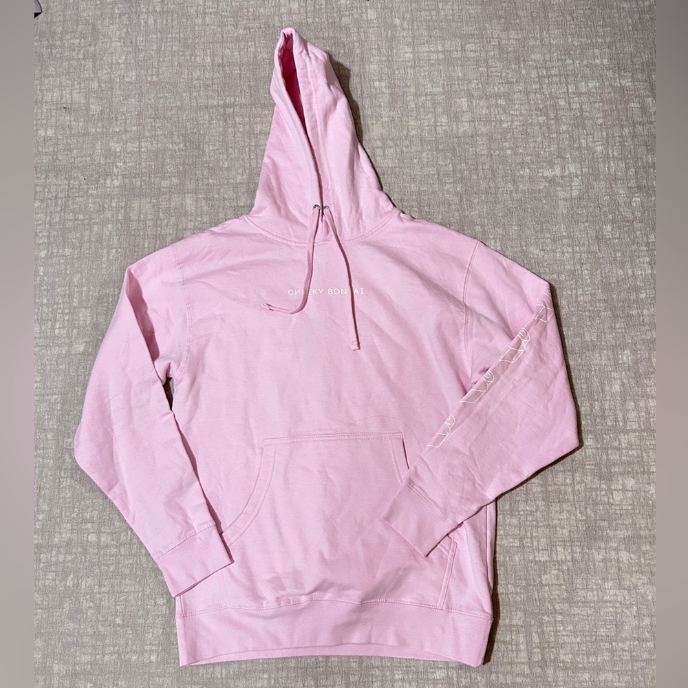 Pink Cotton Blend Hoodie Independent Trading Company